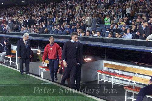 Barcelona, 23 oktober 1999
FC Barcelona-Athletic de Bilbao, 4-0
De nieuwe rservekeeper van FC Barcelona RUUD HESP en keeperstrainer FRANS HOEK