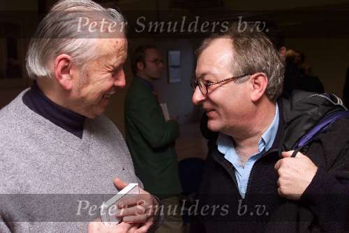 Amsterdam 17 November 1999
Artiest van de eeuw Toon Hermans in gesprek met Youp van t Hek.