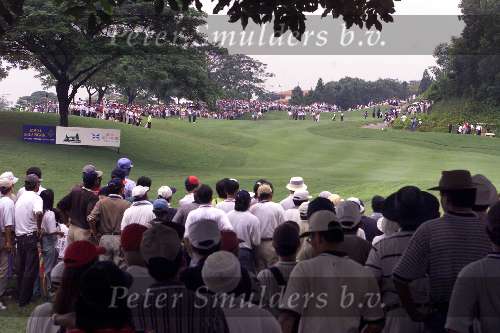Kuala Lumpur Maleisie 20 November 1999
World Cup Golf 1999
Veel publiek bij Tiger Woods
Op de The Mines Resort City Golfclub
Golfen Maleisie