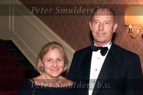 8 November 1999
Gala Parel van Nederland in hotel Krasnaplosky in Amsterdam.
Wouter Huybregtsen met vrouw