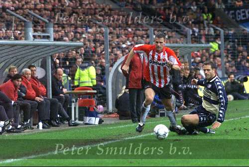 Eindhoven, 12 november 2000
PSV-Feyenoord, eindstand 1-0 door penalty van Arnold Bruggink
Andre Ooijer en Patrick Paauwe