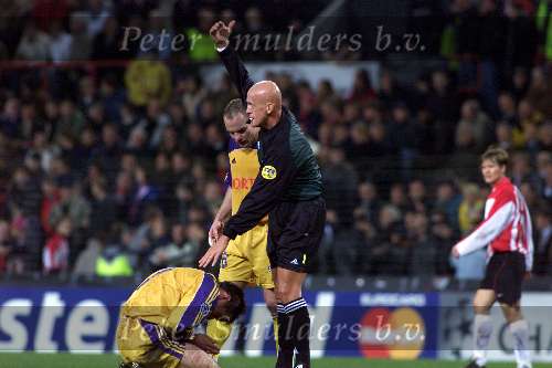 Eindhoven, 9 november 2000
Champions League PSV-Anderlecht, eindstand
Collina