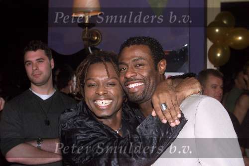 Amsterdam 17 november 2000
Playboy feest in de Escape.
Juan Wells en John williams