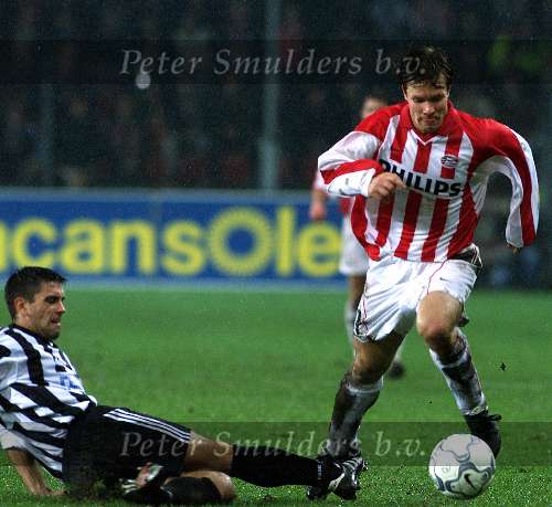 Eindhoven, 23 november 2000 
UEFA-cup PSV-PAOK Thessaloniki, eindstand 3-0
JOONAS KOLKKA