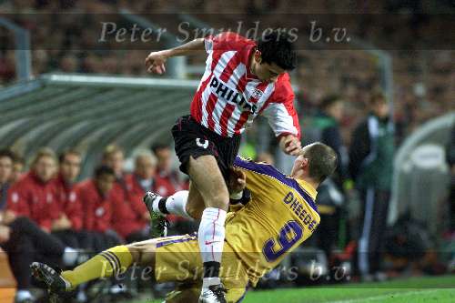 Eindhoven, 9 november 2000
Champions League PSV-Anderlecht, eindstand
Kezman