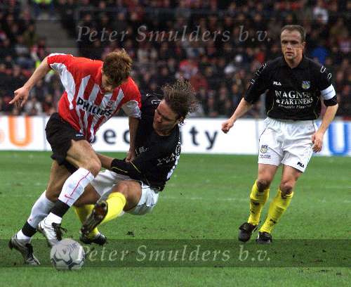 Eindhoven, 26 november 2000
PSV-NAC, eindstand 2-1
Kezman ( maker van 2 doelpunten) Jeffrey v As en Alfred Schreuder