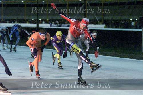 Eindhoven, 11 november 2000
5e KNSB schaatsmarathon
winnaar Miel Rozendaal