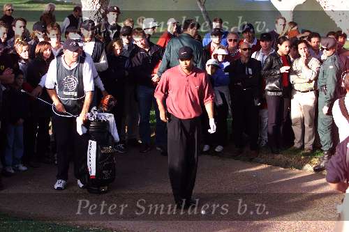 Marbella 12 november 2000
 Golfclub Valderrama American Express Championships.
Tiger Woods  golfen