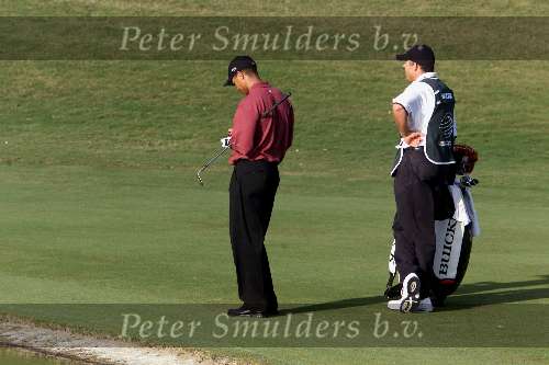 Marbella 12 november 2000
 Golfclub Valderrama American Express Championships.
Tiger Woods  golfen