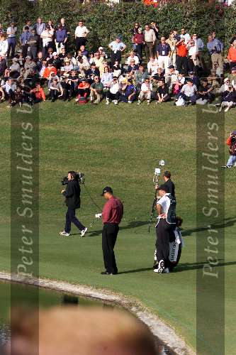 Marbella 12 november 2000
 Golfclub Valderrama American Express Championships.
Tiger Woods  golfen