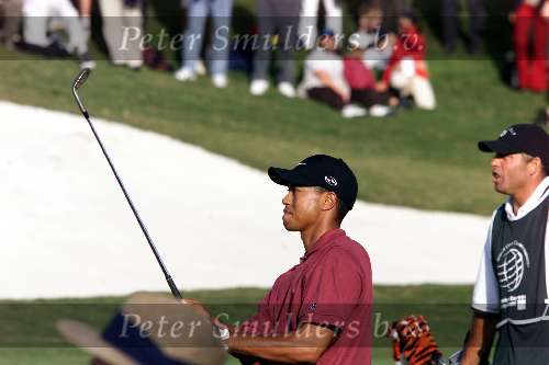 Marbella 12 november 2000
 Golfclub Valderrama American Express Championships.
Tiger Woods  golfen