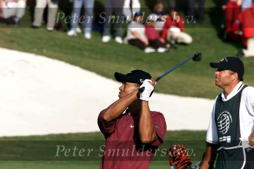 Marbella 12 november 2000
 Golfclub Valderrama American Express Championships.
Tiger Woods  golfen