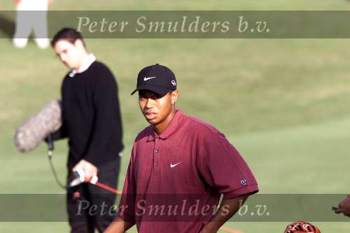 Marbella 12 november 2000
 Golfclub Valderrama American Express Championships.
Tiger Woods  golfen