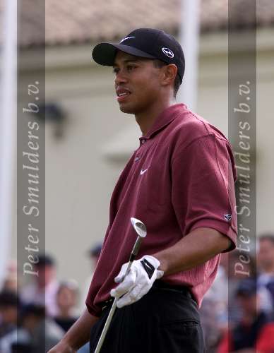 Marbella 12 november 2000
 Golfclub Valderrama American Express Championships.
Tiger Woods  golfen