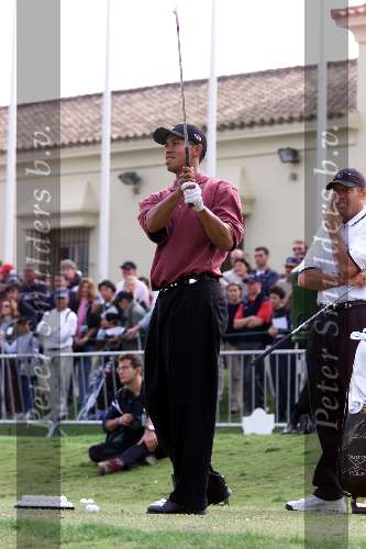 Marbella 12 november 2000
 Golfclub Valderrama American Express Championships.
Tiger Woods  golfen