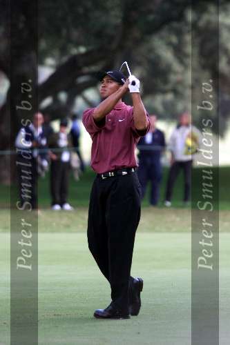 Marbella 12 november 2000
 Golfclub Valderrama American Express Championships.
Tiger Woods  golfen