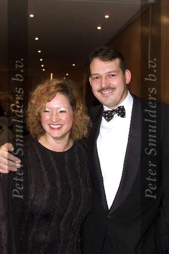 Amsterdam 20 november 2000
Parel van Nederland in het Hilton hotel.
Wilma Nanninga met vriend
