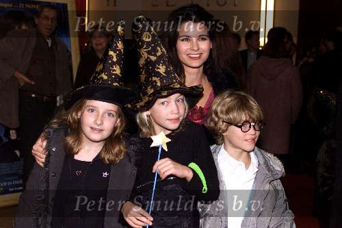 Zeist 20 oktober 2001
Premiere Harry Potter.
Caroline de Bruin met kinderen Erik