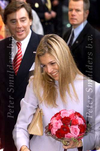 Leeuwarden 10 oktober 2001
Prins Willem Alexander en Maxima bezoeken de provincie Friesland  Ed nijpels