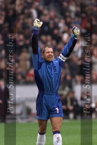 AMSTERDAM 18 NOVEMBER 2001
AJAX-NAC 1-3
Fred Grim blij na de 1-0