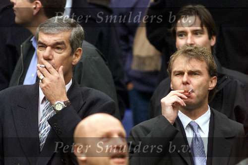 Amsterdam 25 november 2001
AJAX-PSV 1-3
Kees Ploegsma en Stan Valckx met sigaret