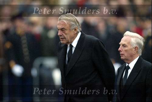 Delft 15 oktober 2002
Begrafenis Prins Claus.
Frits Korthals Altes en Hans v Mierlo