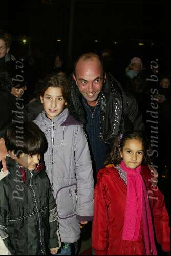 Amsterdam 20 november 2002
Premiere Harry Potter in Pathe Arena
Job Godschalk met kinderen