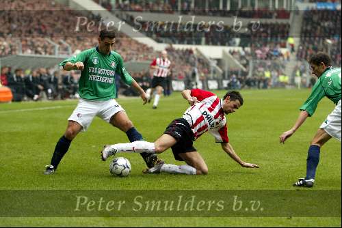 Eindhoven17 november 2002
PSV- Feyenoord 1-2
Anthony Lurling en Kezman