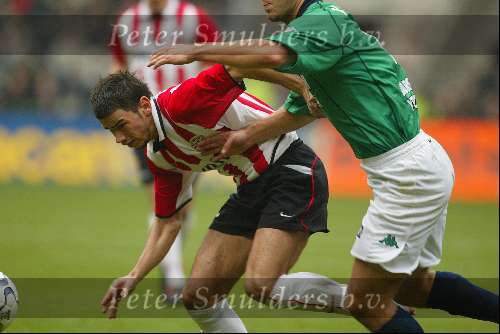 Eindhoven 17 november 2002
PSV-Feyenoord 1-2
Kezman en  Patrick Pauwe