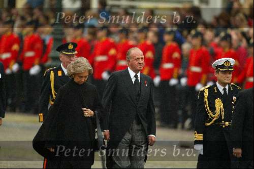 Delft 15 oktober 2002
Begrafenis Prins Claus.
Koning Juan Carlos met vrouw