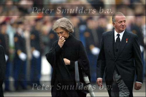 Delft 15 oktober 2002
Begrafenis Prins Claus.
Koning Juan Carlos met zijn Koningin Sofia