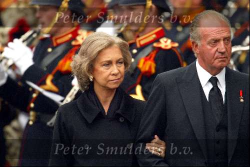 Delft 15 oktober 2002
Begrafenis Prins Claus.
Koning Juan Carlos met zijn vrouw