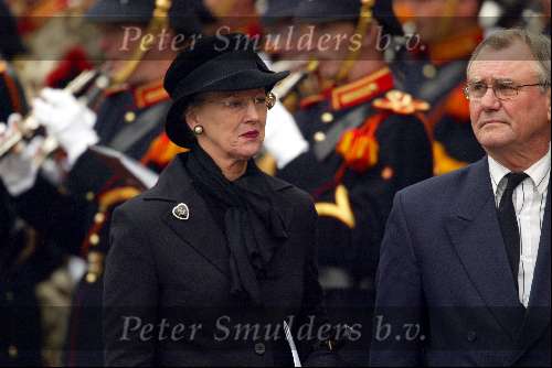 Delft 15 oktober 2002
Begrafenis Prins Claus.
Koningin Margrethe