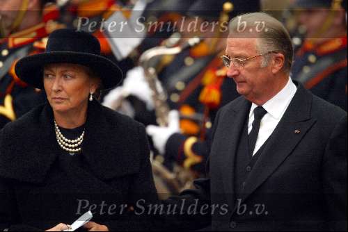 Delft 15 oktober 2002
Begrafenis Prins Claus.
Koningin Paola en Koning Albert