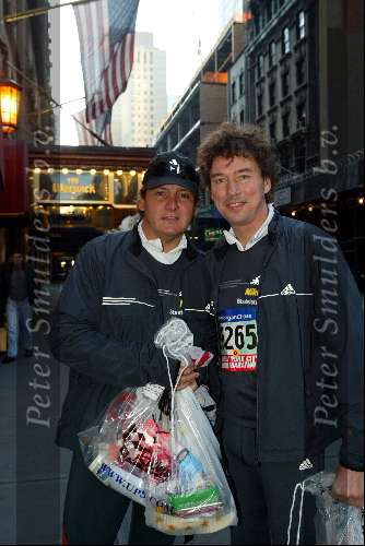 New York 3 november 2002
Marathon van New York.Marc Klein Essink, Rene Froger,