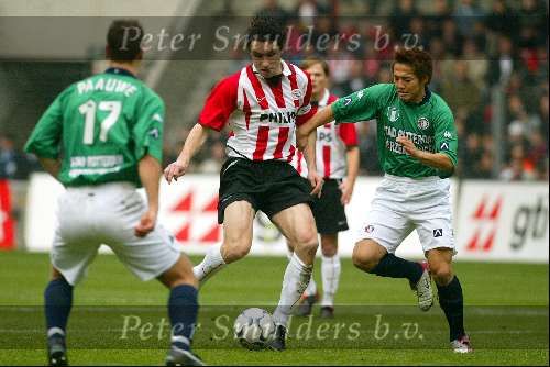 Eindhoven 17 november 2002
PSV-Feyenoord 1-2
Mark v Bommel en Ono