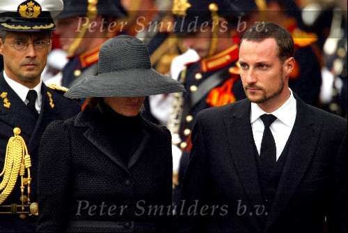 Delft 15 oktober 2002
Begrafenis Prins Claus.
Prins Haakon van Noorwegn met zijn vrouw