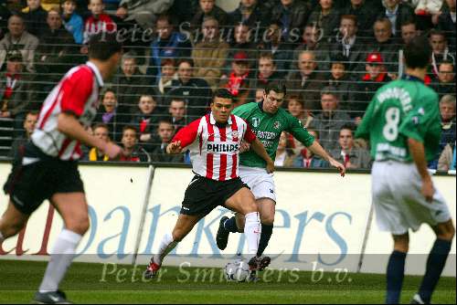 Eindhoven 17 november 2002
PSV-Feyenoord 1-2
Brett Emmerton en Wilfred Bouma