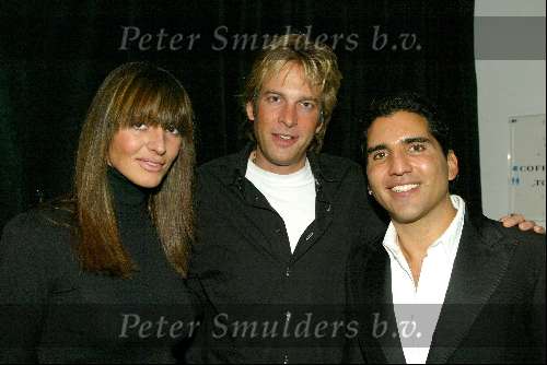 Amsterdam 11 november 2003
Presentatie sieradenlijn Otazu en Gassan diamonds
Irene v d Laar Adam Curry en Rodrigo Otazu
