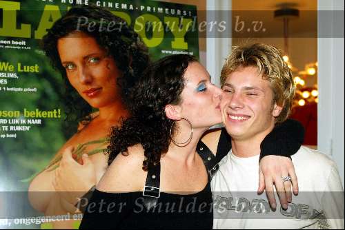 Amsterdam 11 november 2003
Aukje v Ginneken bij presentatie playboy