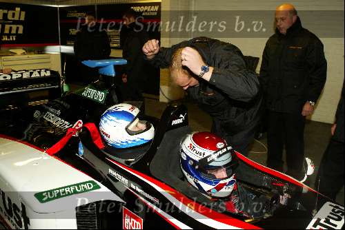 Donnington 25 november 2003
Trust & Minardi in donnington
Jos Verstappen en Jeroen Mul