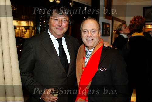 Amsterdam 27 november 2003.
Ralph Lauren Winkel op PC Hooftstraat 1 jarig bestaan.
Oger Lusink en Joop Braakhekke