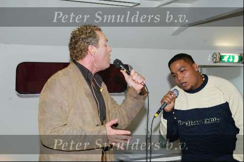 Amsterdam 14 november 2003
Presentatie cd gordon op de supperclub boot.
Gordon en Lloyd