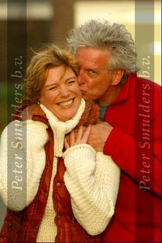 Hilversum 29 november 2003
Myrna Goosen met haar nieuwe vriend IJsbrandy