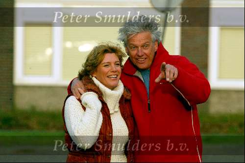 Hilversum 29 november 2003
Myrna Goosen met haar nieuwe vriend IJsbrandy