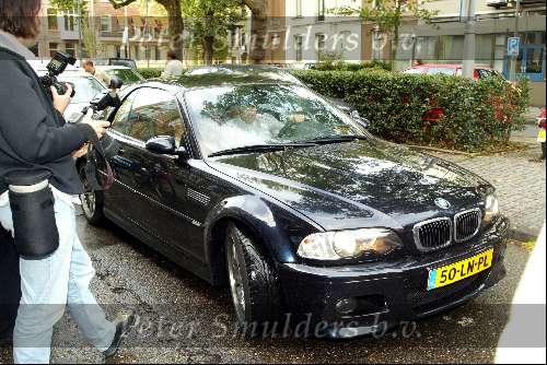 Amsterdam 6 oktober 2003
Beau Monde awards in het amstel hotel
Raphael v d Vaart en Silvie Meis in bmw m3