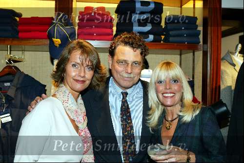 Amsterdam 27 november 2003.
Ralph Lauren Winkel op PC Hooftstraat 1 jarig bestaan.
Coco de Meyere en Roland Smulders