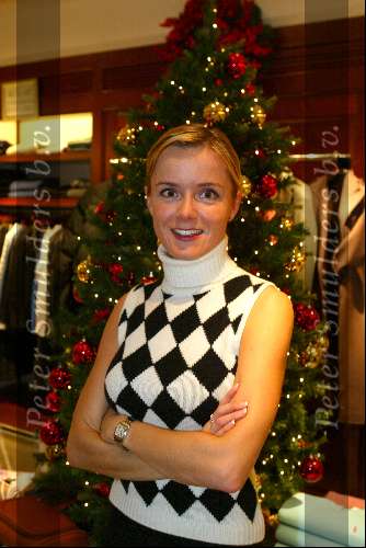 Amsterdam 27 november 2003.
Ralph Lauren Winkel op PC Hooftstraat 1 jarig bestaan.
Suze Mens