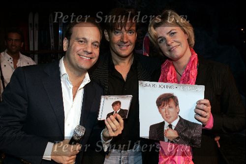 Rotterdam 6 december 2004
Optreden Gerard Joling in Ahoy.
Gerard Joling en Irene Moors  en Carlo Boszhard met nieuwe cd