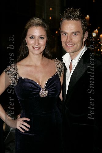 Den Bosch 27 november 2004
Modeshow Addy v d Krommenacker in de orangerie.
Fabienne de Vries met een vriend